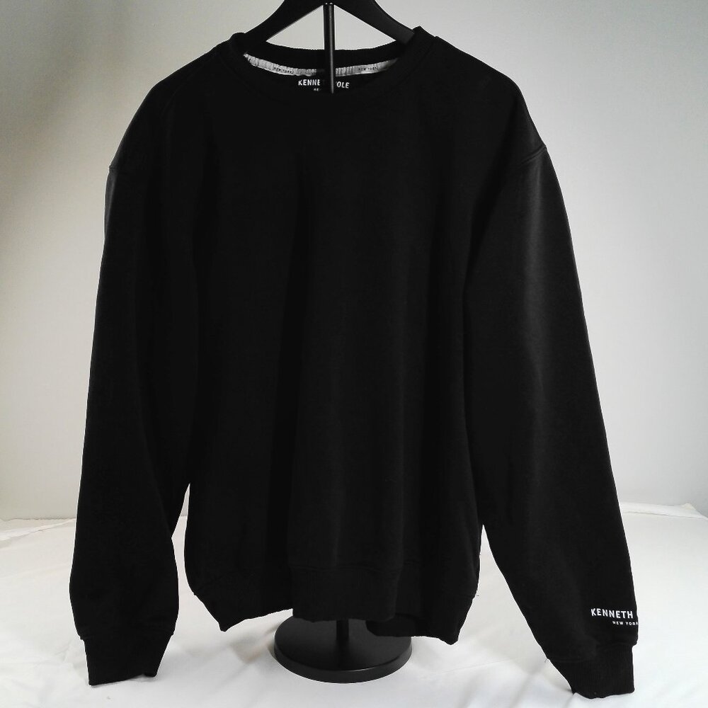 Kenneth Cole New York Black Fleece Crewneck Sweatshirt XL